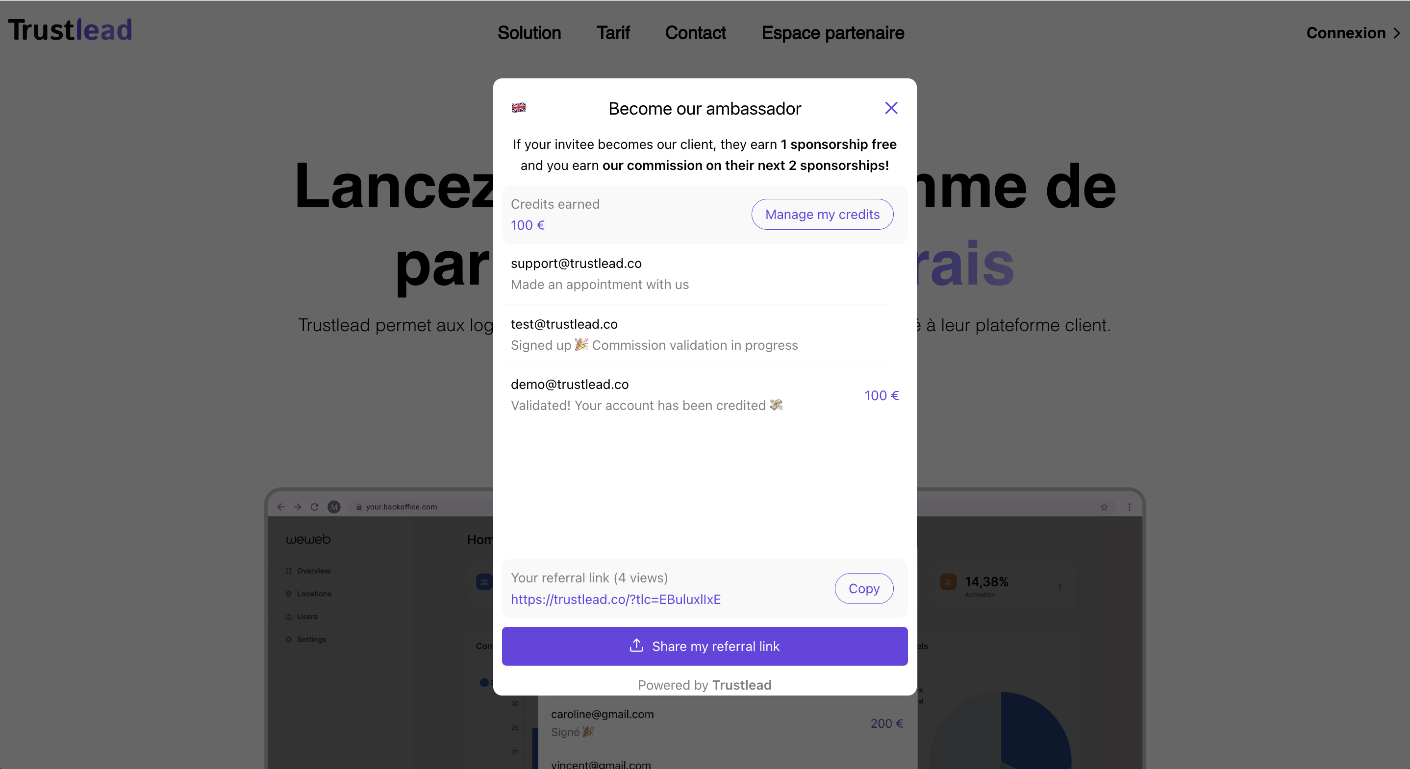 Trustlead - Trustlead iFrame example