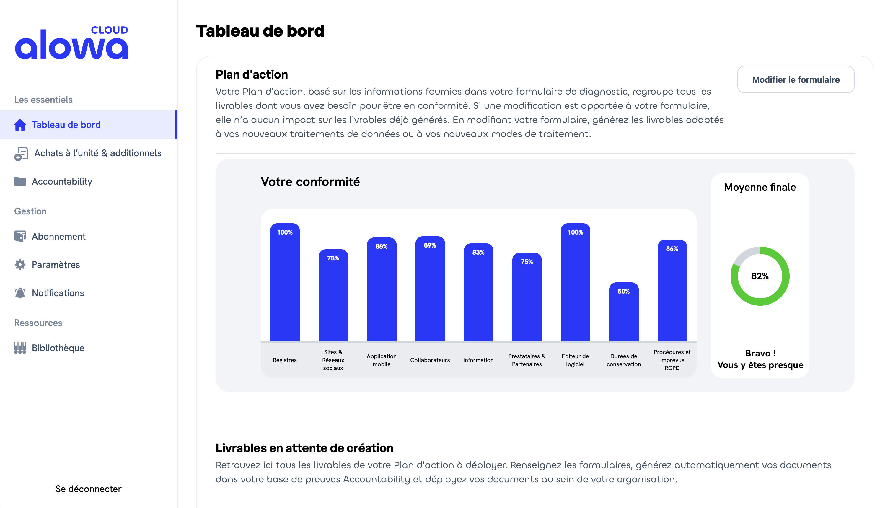 Alowa Cloud - Suivi en temps réel