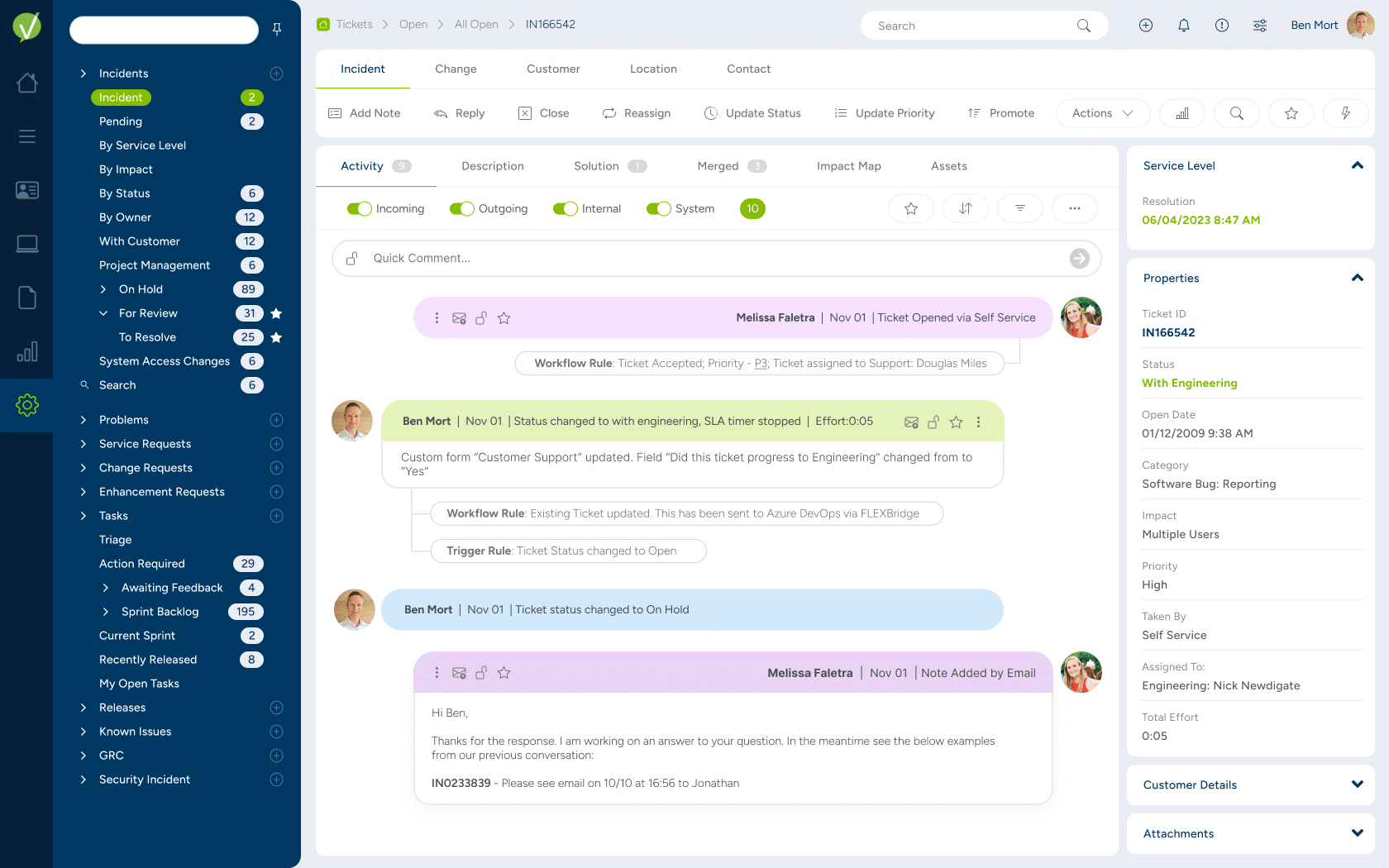 Vivantio : Service Management for the Entire Organization