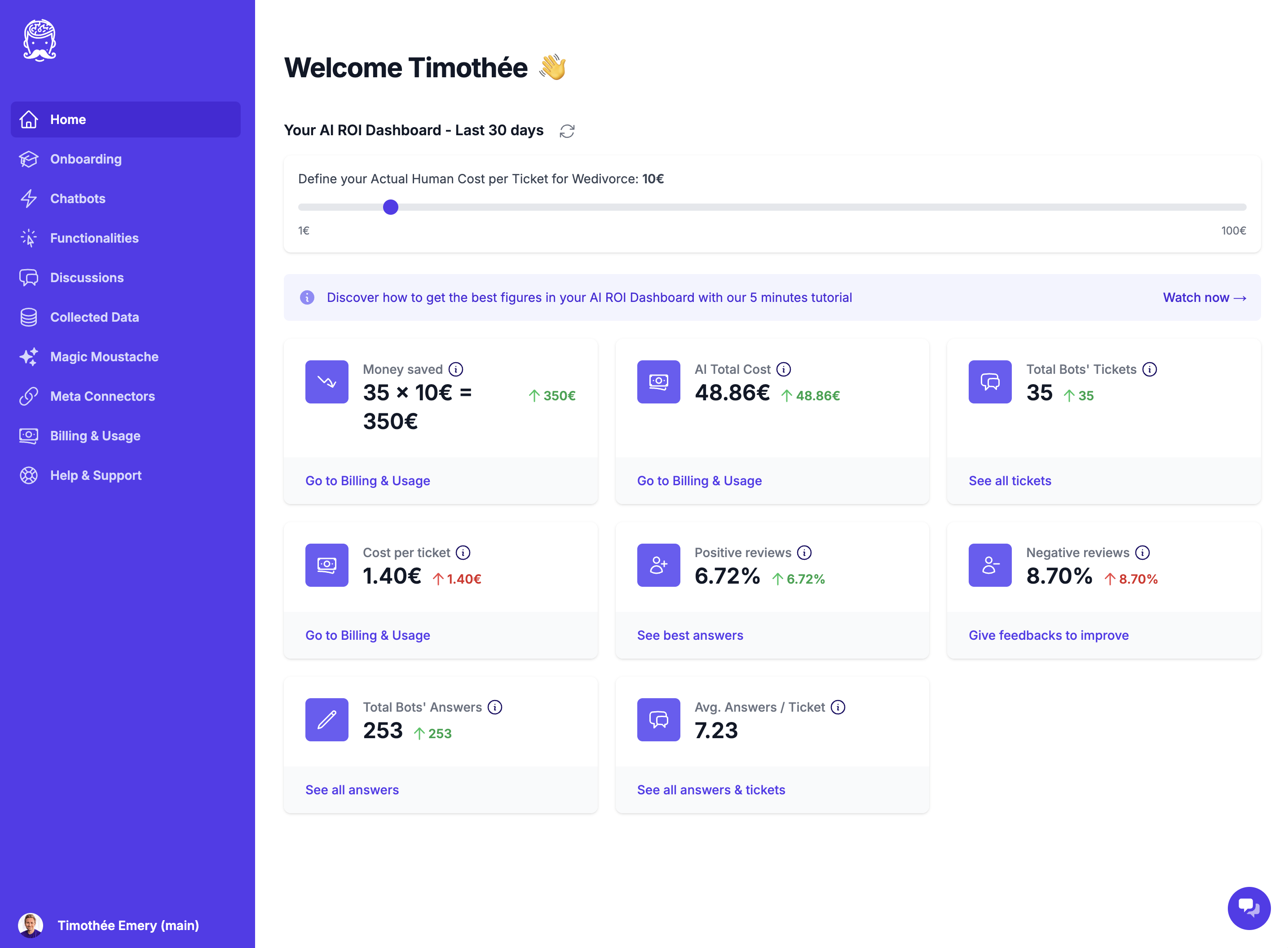 Review Moustache AI: Instant, Human-Like IA Answers for the Best Customer XP ever - Appvizer