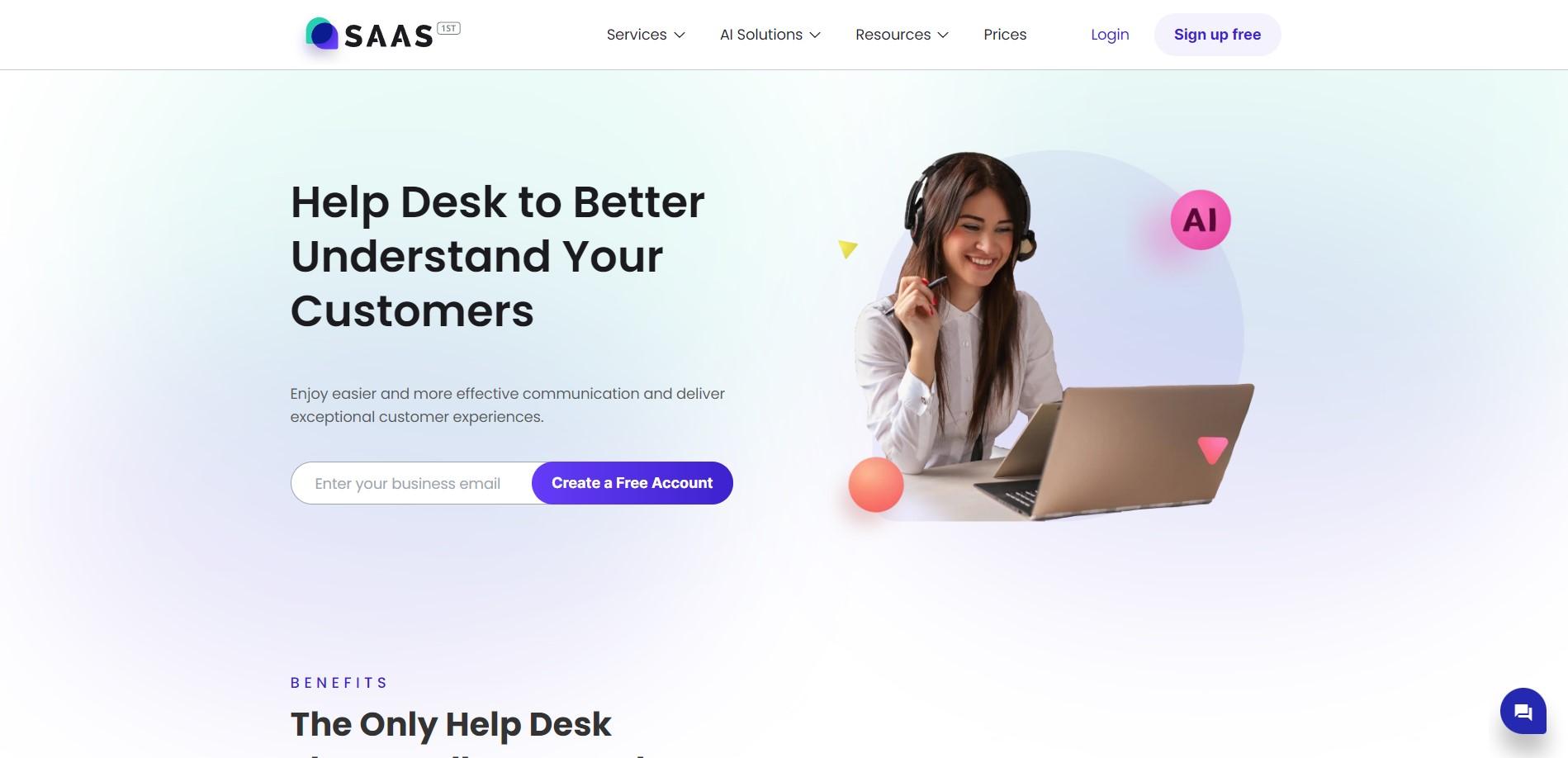 Review SAAS First: AI-First Help Desk to Deliver Exceptional CX - Appvizer