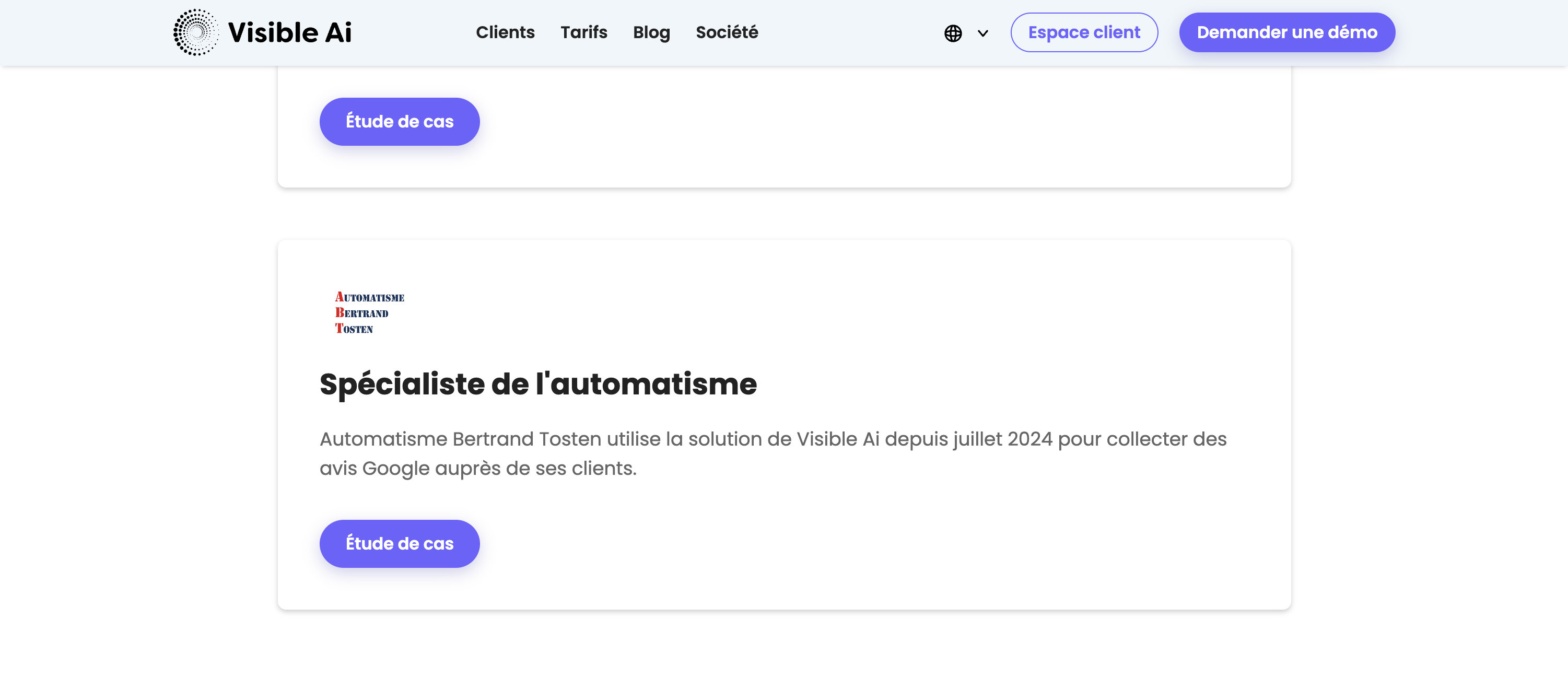 Visible Ai - Visible Ai - témoignage client société automatisme