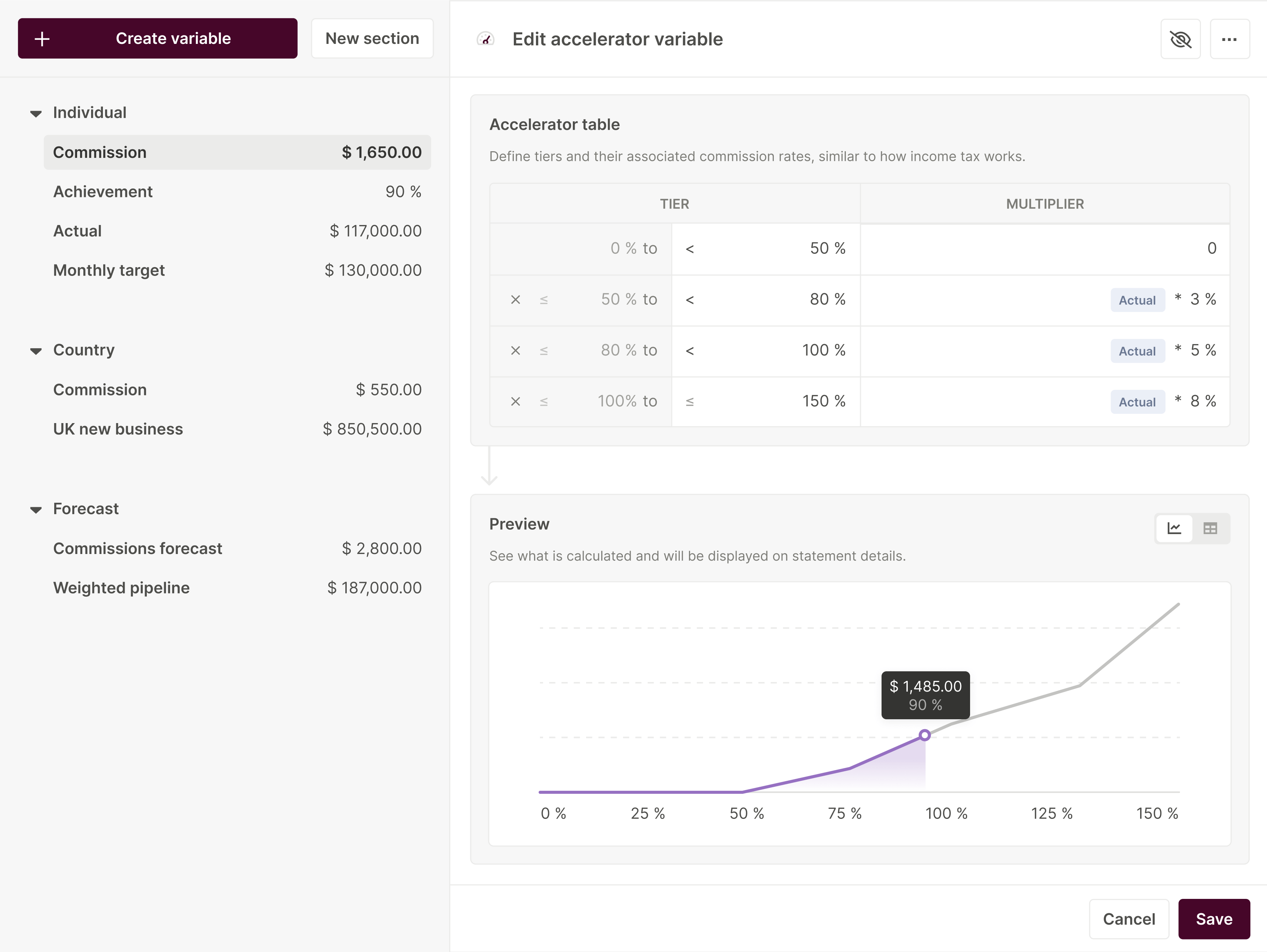 Qobra - Comp plan editor