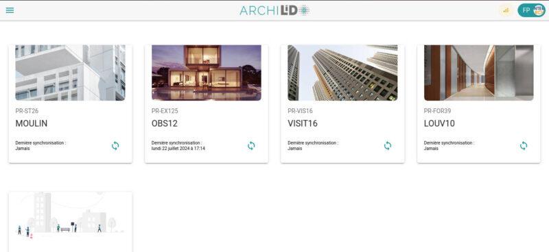 ArchiLid - Listes des projets en un clic