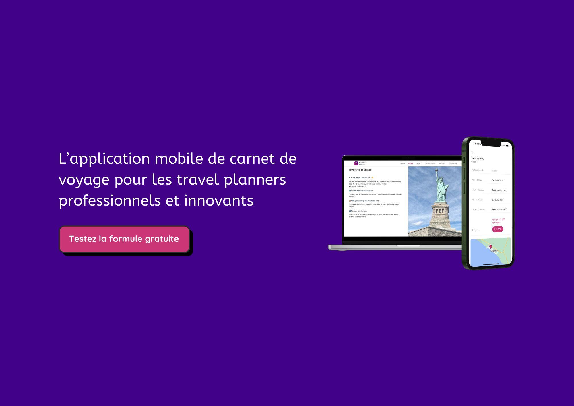 Avis Voyages Planner : L’appli mobile de carnet de voyage pour les Travel Planners - Appvizer