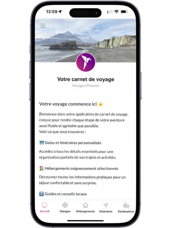 Voyages Planner - Un carnet de voyage accessible depuis un mobile, une tablette ou un ordinateur