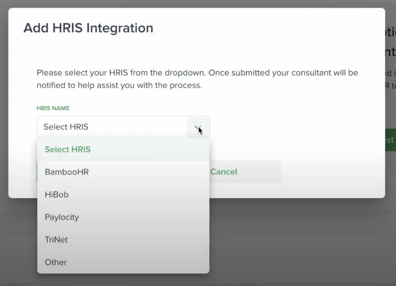 Kamsa - Kamsa integrates with HRIS, including but not limited to, BambooHR, HiBob, Paylocity, TriNet.