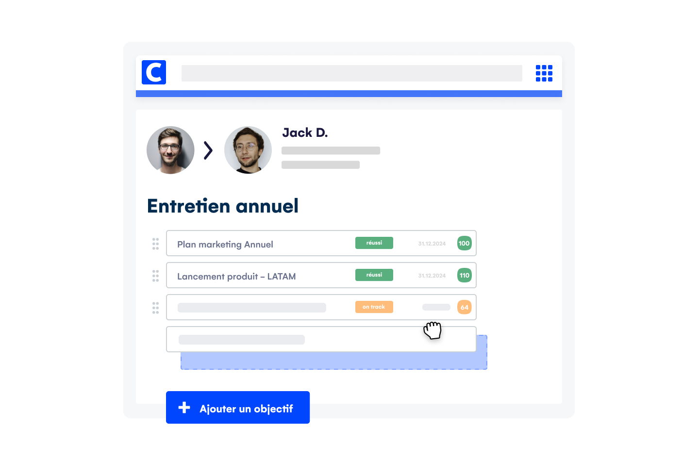 Cegid Talent Management - Élaborez une organisation performante en tirant parti du savoir-faire. Identifiez les lacunes des employés pour proposer des formations adaptées, renforçant ainsi leurs compétences et soutenant la croissance de l'entreprise et de leur carrière.