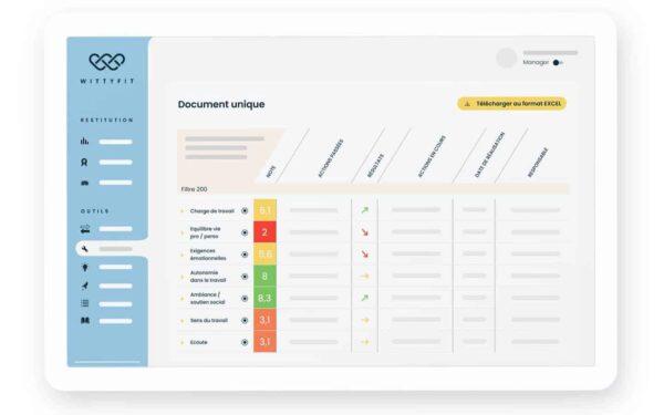 Cegid Voice of the Employee - Créez rapidement un rapport consolidé sur les risques psychosociaux, ajustable avec des filtres opérationnels, géographiques et sociologiques, pour une analyse approfondie.