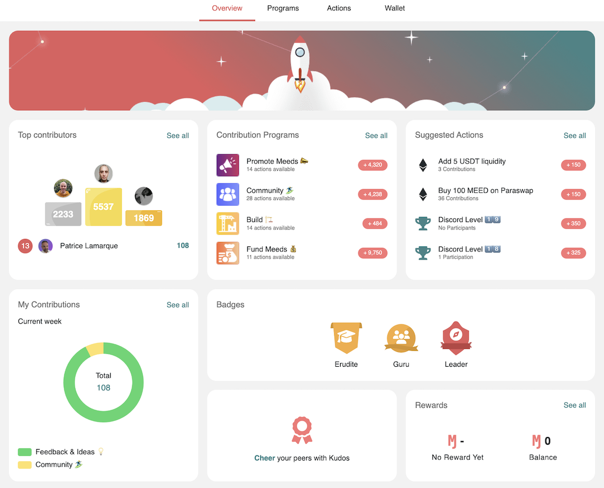 Meeds - Motivate members with gamification tools like leaderboards and badges. Meeds helps you recognize contributions, keeping members engaged and rewarded.