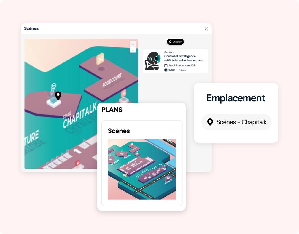 Eventozor - Plans interactifs pour guider vos participants