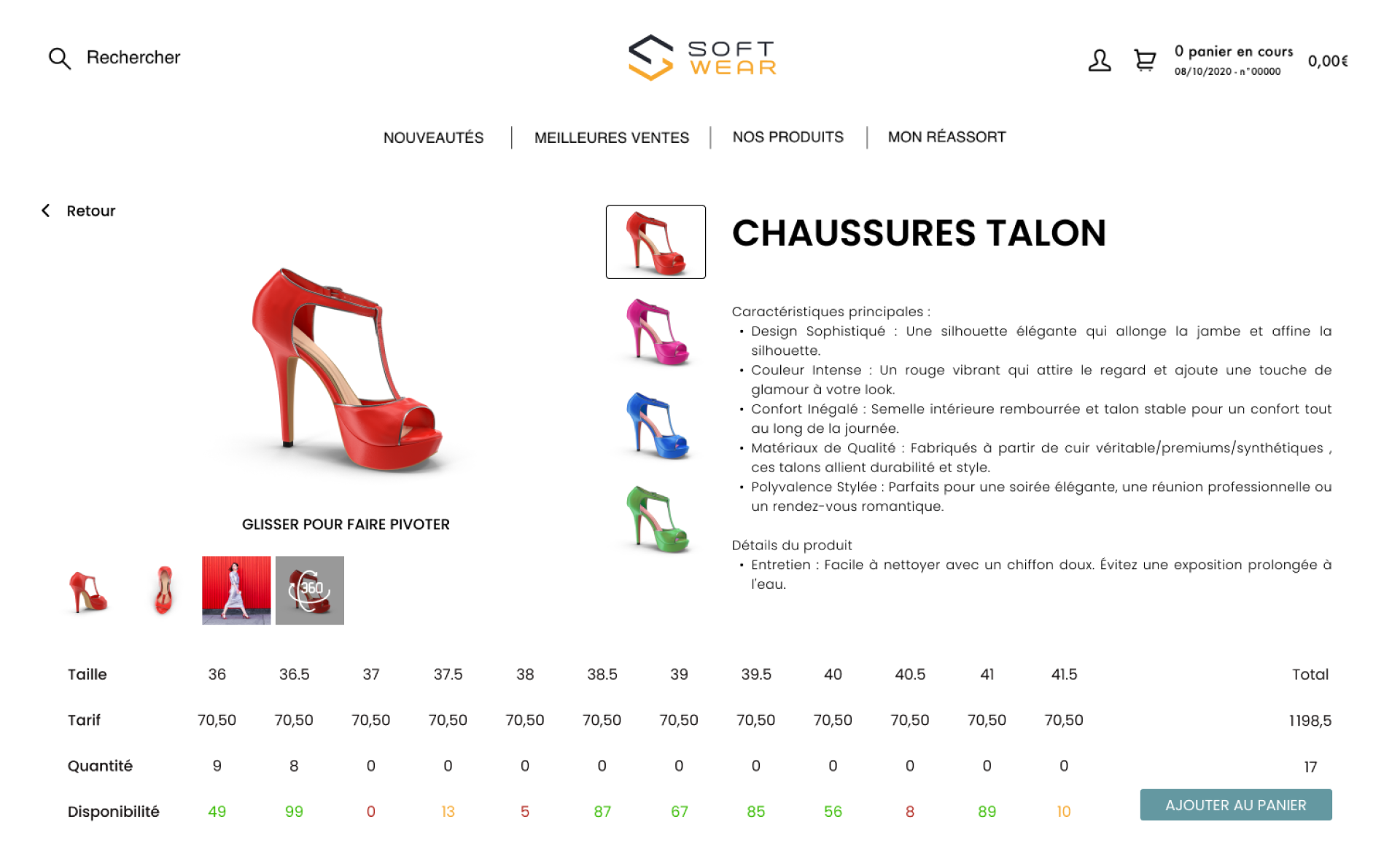 SOFTWEAR - Showroom e-Commerce B2B : Des fiches articles enrichies au sein d'un catalogue digital optimisé