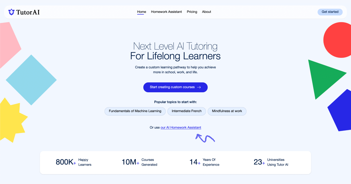 AI Tutor : Your personalized tutor—learn anything, anytime, anywhere