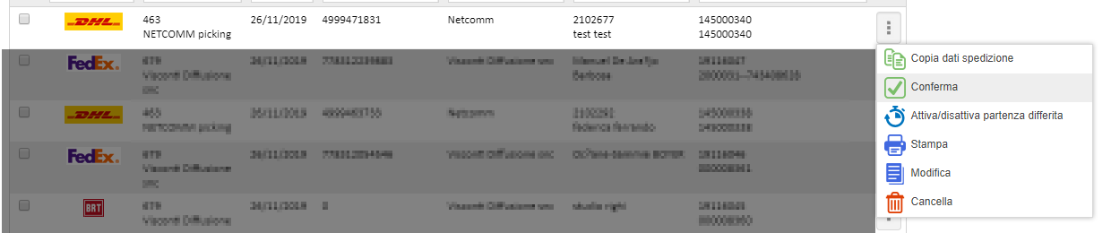 Gsped - Outgoing shipment interface