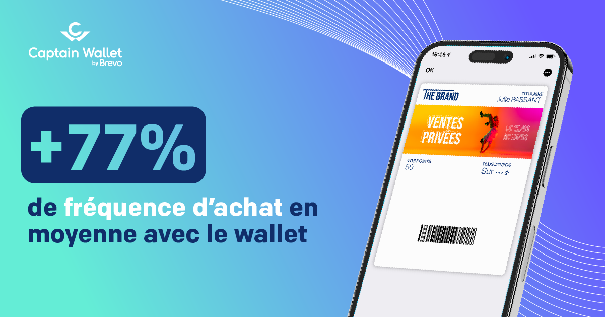 Captain Wallet by Brevo - Une solution 100% mobile pour un programme de fidélisation simple, rapide et efficace