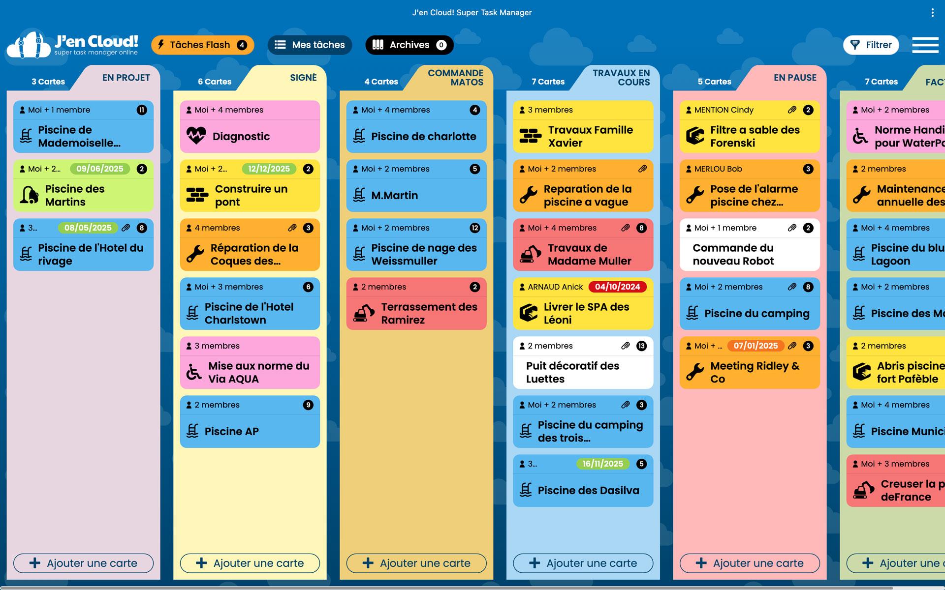 J’en Cloud! - Interface intuitive et personnalisable