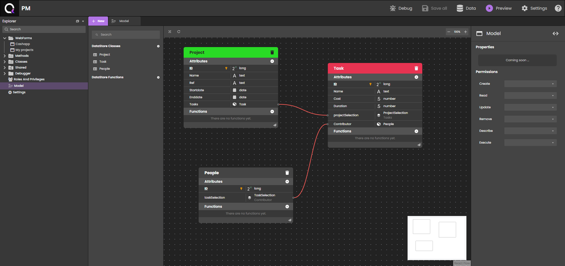 Qodly - Editeur visuel de votre modèle de données