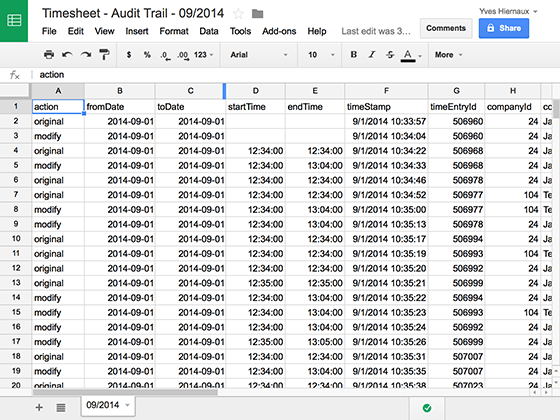 Beebole - Beebole - exportable audit trails