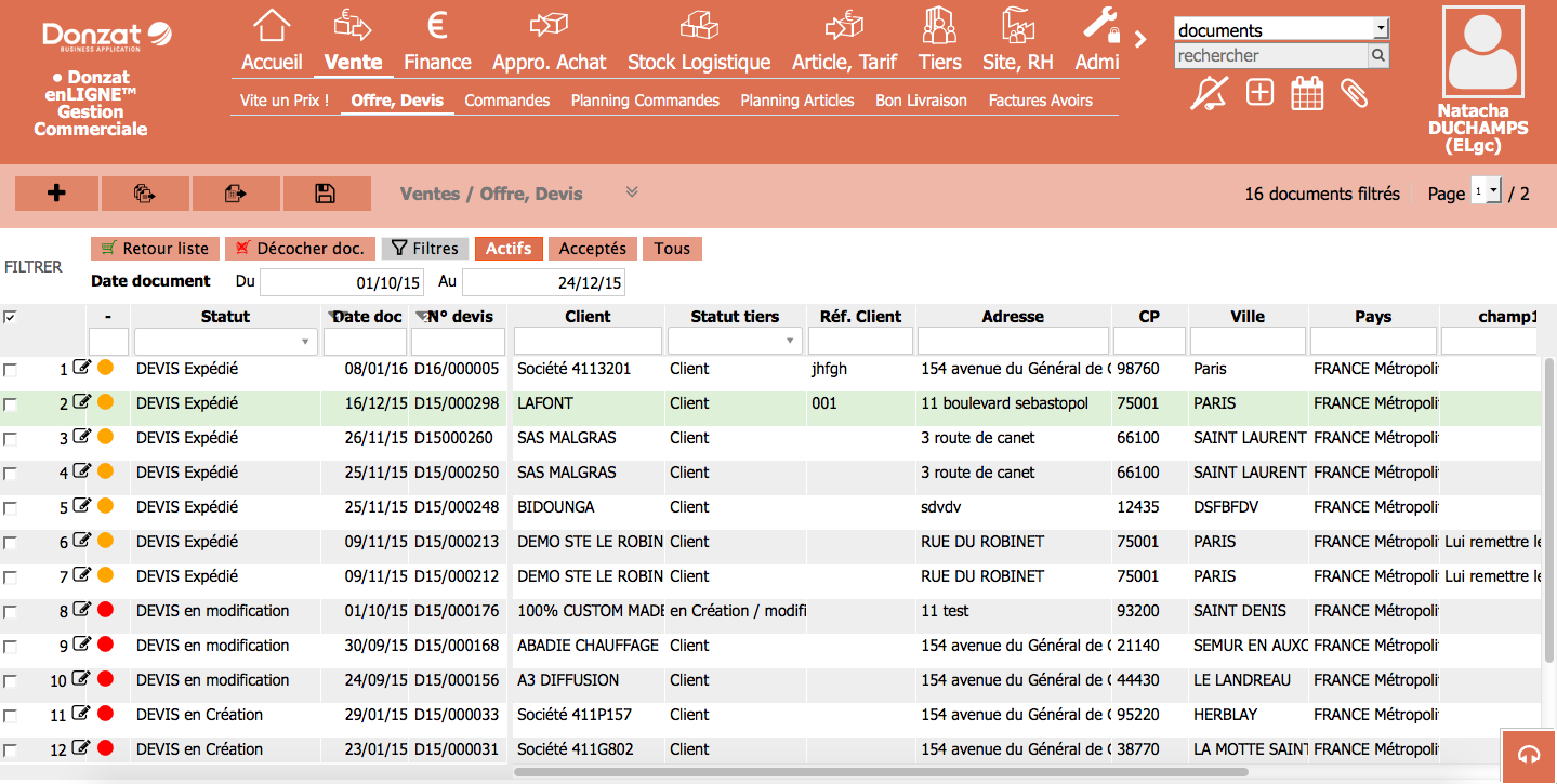 Donzat Gestion Commerciale - Donzat Commercial Management: Spam, commercial proposal, Daily Backup