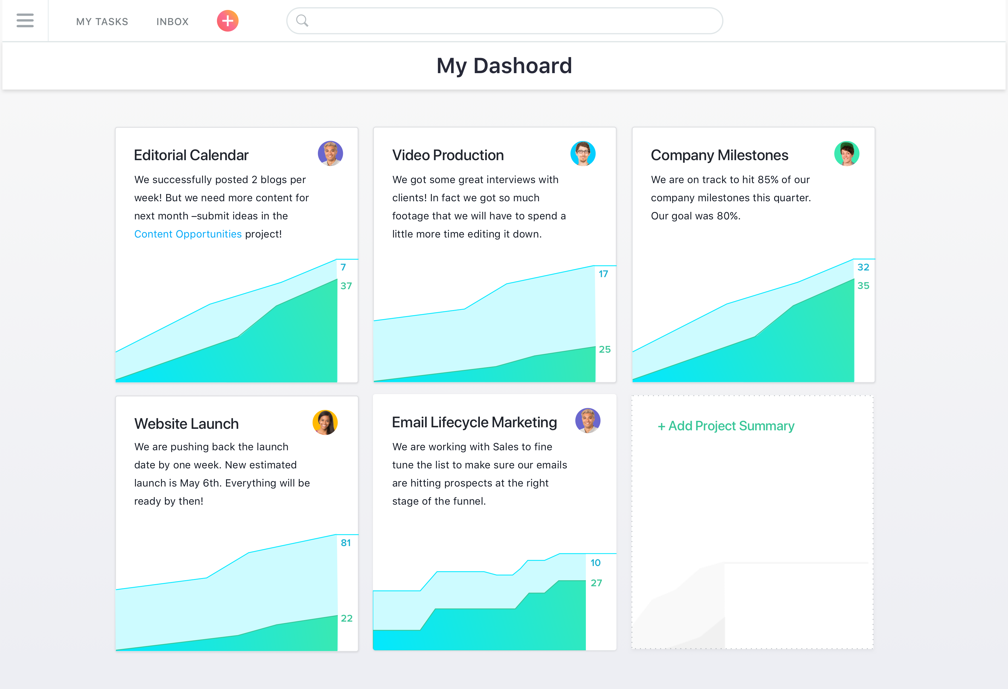 Asana - Asana dashboard, Asana: Gestionnaire de tâches, Gestionnaire de tâches, Import et export de données (CSV, XLS)