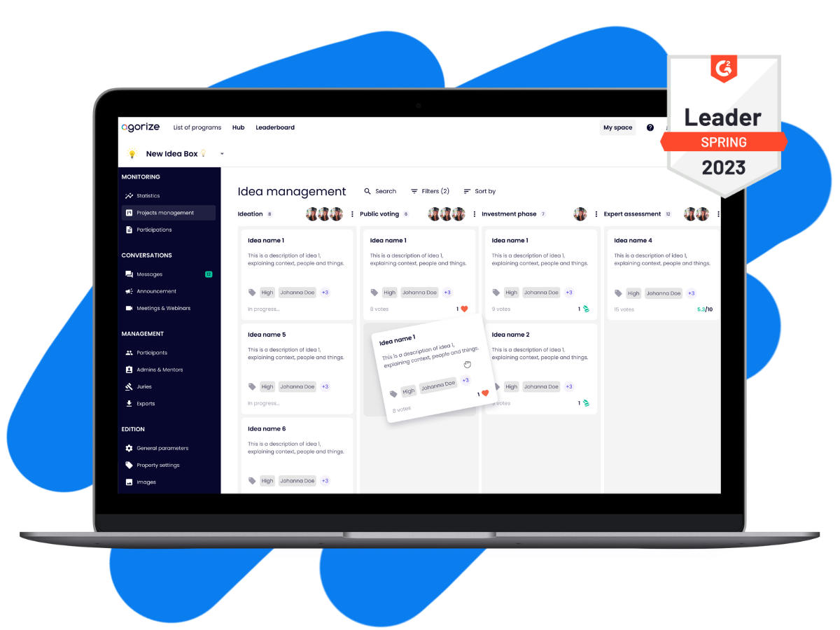 Agorize : Un logiciel + une communauté + des experts de l'innovation