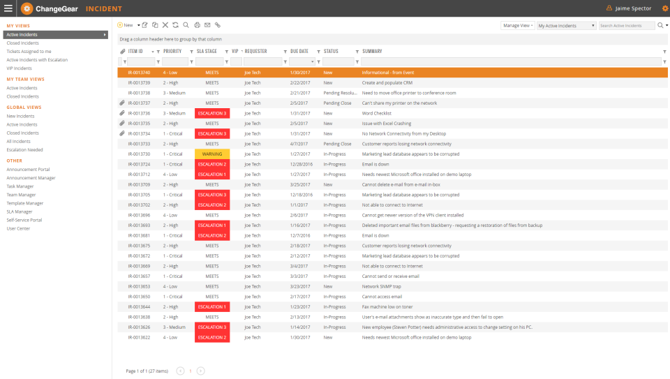 ChangeGear ITSM - ChangeGear ITSM de pantalla-3