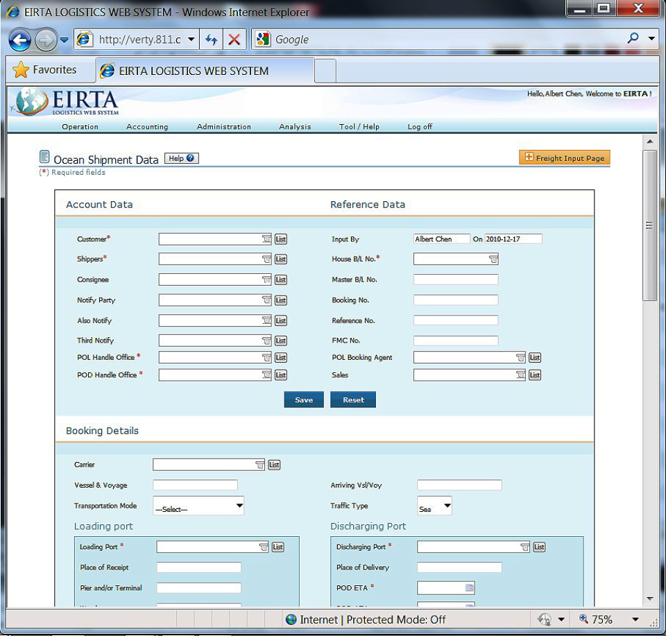 Eirta Logistics Web System - Eirta Sistema de Logística Web-pantalla-2