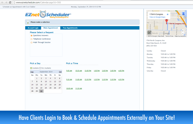 EZnet Scheduler - Scheduler EZNET de pantalla-1